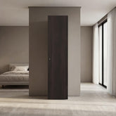 Home Linen Freestanding Tall Cabinet with Single Door and 4 Horizontal Storage Shelves, Cabinet for Bathroom, Bedroom or Laundry Room
