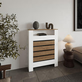 Camelot Cover Mistral Cabinet with Slatted Panel, Modern Home Furniture for Heating Units, Ventilated Decorative Enclosure, Light Oak