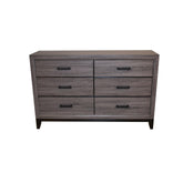 Odyssey Contemporary Style 6-Drawer Dresser Made with Wood in Gray