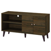 Tale TV Stand for TVs up to 47.3", with 2 Storage Shelves& 1 Cabinet, Modern Entertainment Centre for TV in Living Room in Walnut