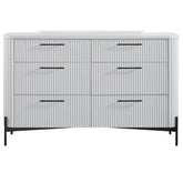 6 Drawer Dresser - White