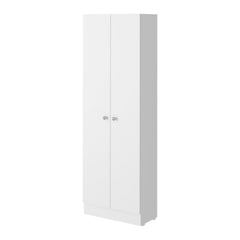Tiara Rectangle 2-Door Storage Tall Cabinet White