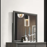 Neptune Weathered Gray Finish Mirror