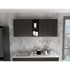 59-inch Four Swing Doors Wall Cabinet Wenge