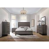 Moon Grey Oak 5-piece Queen Bedroom Set