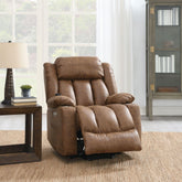 Venus Brown Leather Aire Power Motion Recliner with Lift, Heating & Massage Function