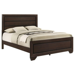 Aeneas Wood Queen Panel Bed Dark Cocoa
