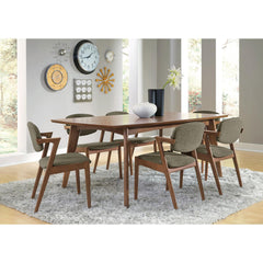 Helen Grey and Dark Walnut 7-piece Dining Set