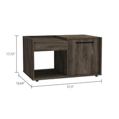 Crest 2-Shelf Coffee Table Dark Walnut