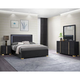Treasury Black 4-piece Queen Bedroom Set