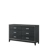 Zenith Weathered Black Finish Dresser