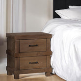 Showcase Antique Oak Finish Nightstand