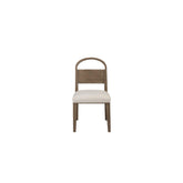 Wood Arch Back Chair - Cocoa/ White Sand (Set of 2)