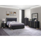 Treasury Black 5-piece Full Bedroom Set