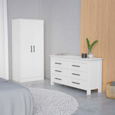 Menelaus White 2 Piece Bedroom Set
