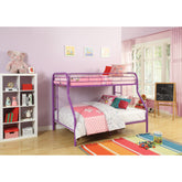 Neptune Purple Finish Twin/Full Bunk Bed