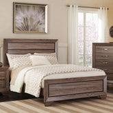 Aphrodite Taupe Queen Panel Bed