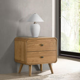 Valhalla Light Ash 2-drawer Nightstand Bedside Table