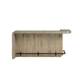 English Knotty Oak Counter Height Bar