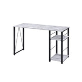 Hecuba Antique White & Black Finish Writing Desk
