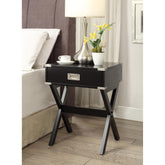 Hera Black Finish Accent Table