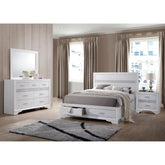 Waltz White 4-piece Queen Bedroom Set