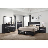 Waltz Black 5-piece Queen Bedroom Set