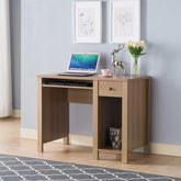 Avalon desk home office desk 39"W Compact desk Writing Desk Laptop Desk One drawer Keyboard Drawer Wooden Knob