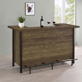 Genesis Rustic Oak Freestanding Home Bar