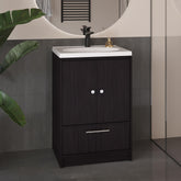 Paradise Vanity with Two Doors, Two Drawers Madison, Black