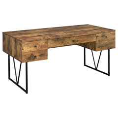 Nova Rustic Nutmeg 4-Drawer Writing Desk