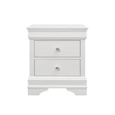 CHRONICLE CROCODILE METALLIC WHITE NIGHTSTAND