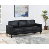Hestia Black Track Arm Sofa
