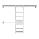 150 Closet System British, Bedroom, Black
