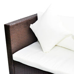 Patio Furniture Brown Poly Rattan Medium Removable Covers