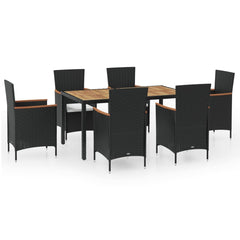 Outdoor Furniture Set Black