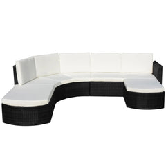 Garden Furniture Set Black PE rattan Modular Garden Sofa Set