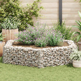 Gabion Raised Bed Silver Galvanized Steel 78.7x68.1x15.7 in