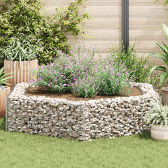 Gabion Raised Bed Silver Galvanized Steel 78.7x68.1x15.7 in