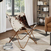 Butterfly Chair Brown and White
