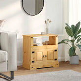 TV Cabinet Brown Solid waxed pinewood Medium TV Cabinet
