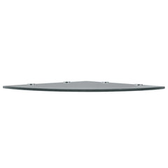Corner Shelf Black Tempered Glass Medium Wall mounting