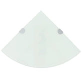 Corner Shelf White Tempered glass Small Corner Shelf Triangular