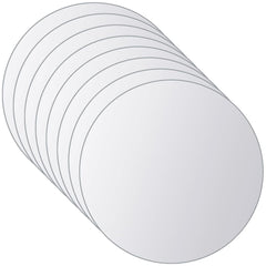 Wall Mirror Set of 8 Transparent Glass Medium Durable