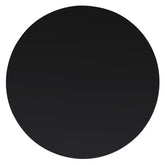 Table Top Black Tempered Glass 27.6 in diameter Round Modern