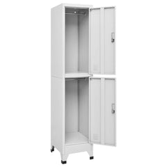 Locker Grey Steel Medium Locker Rectangular Industrial