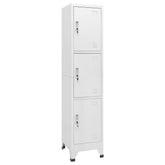 Locker Cabinet Gray Steel 70.9 in Locker Cabinet Rectangular