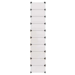 Shoe Organizer White Plastic panels, Steel frames Shoe Organizer