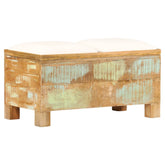 Storage Bench Multicolored with shades of brown