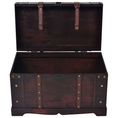 Chest Brown Wood and Engineered wood Large Portable Chest